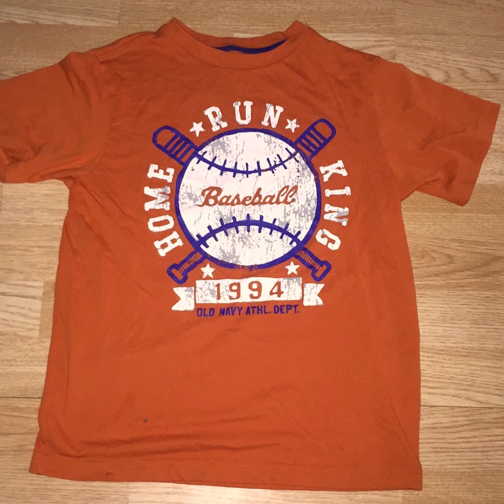 Orange Size 10-12 Old Navy Boys Tee Shirt